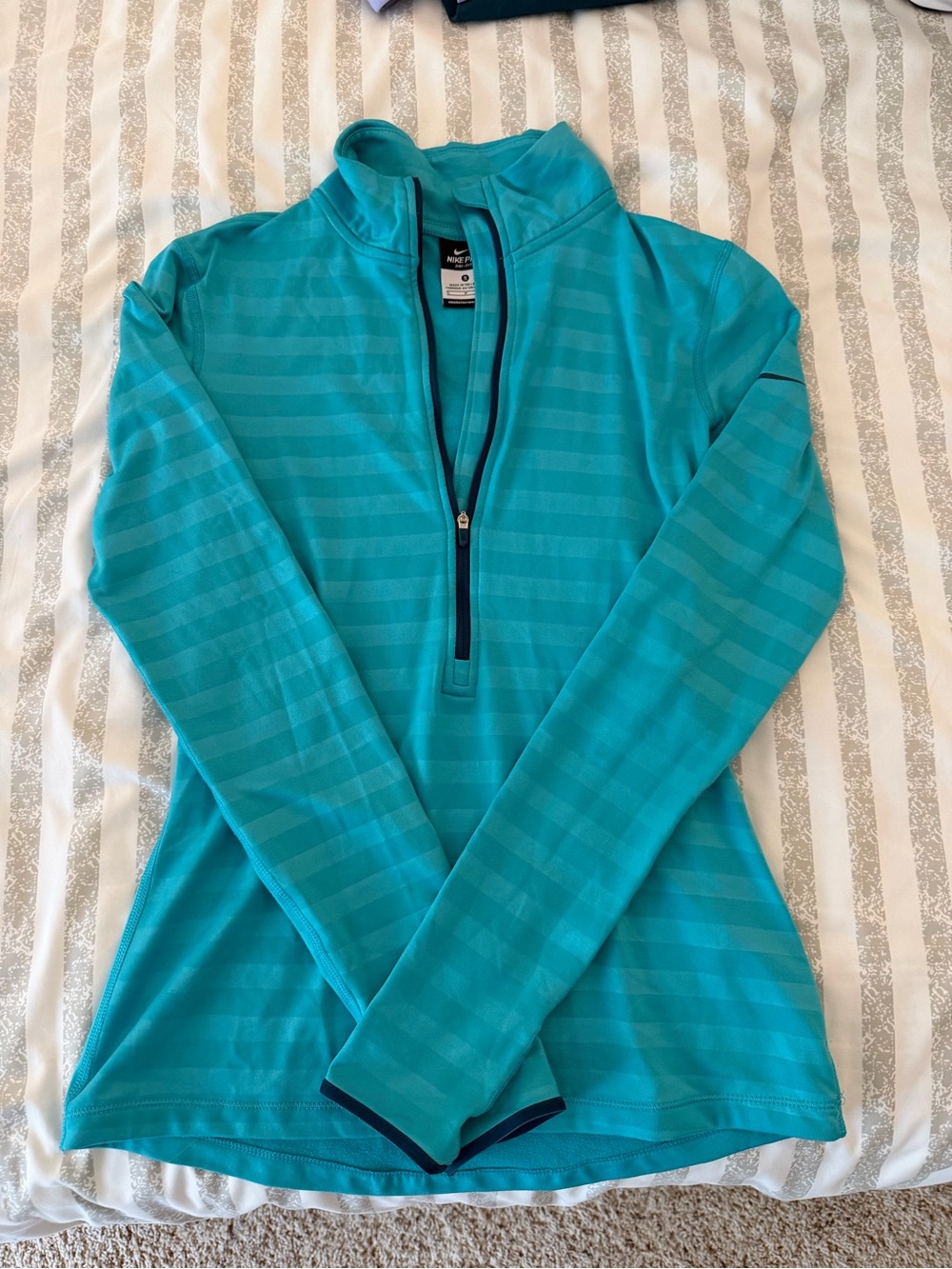 Nike Teal Half-Zip Performance Pullover